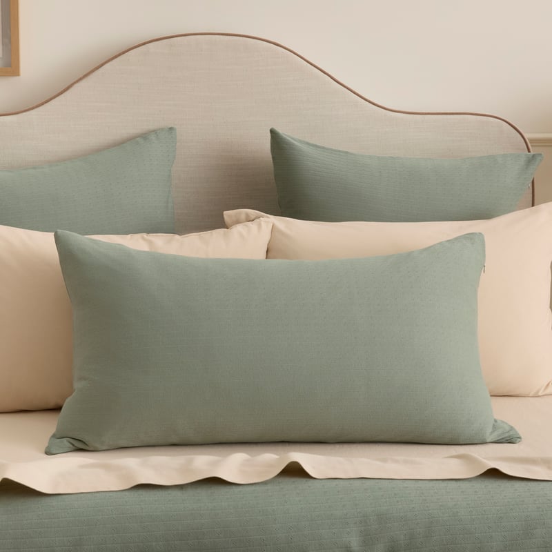 Jersey Pointelle Green Quilt Cover Set + Separates