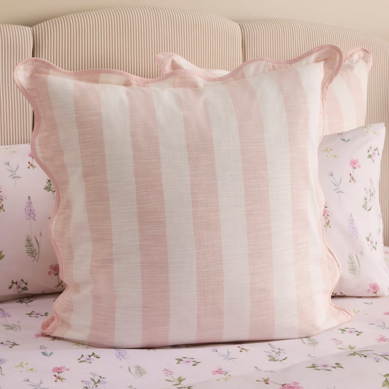 Frankie Scallop Pink Quilt Cover Set + Separates