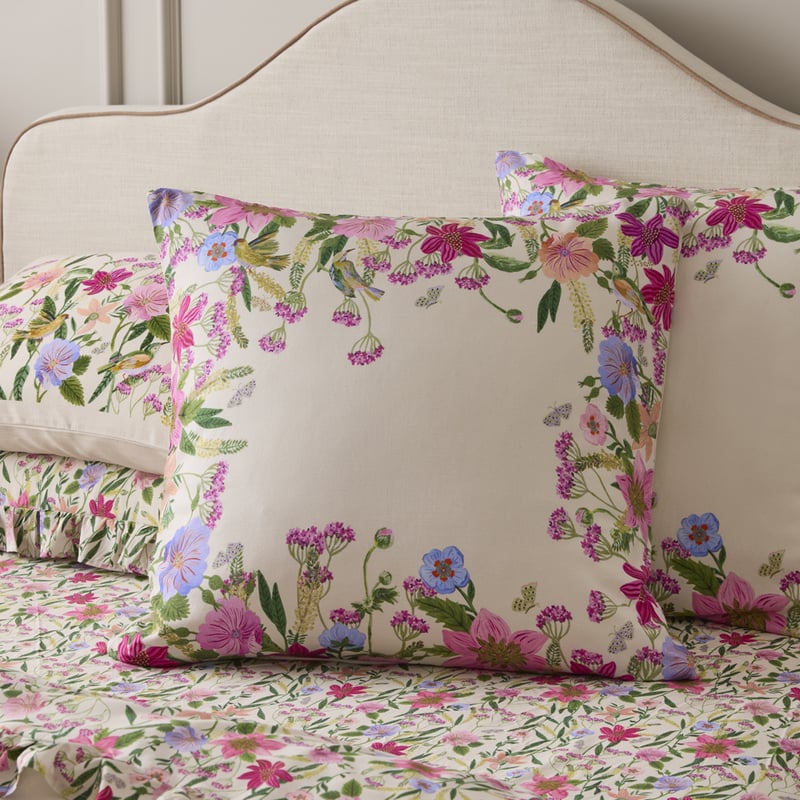 Etta Natural Floral Quilt Cover Set + Separates