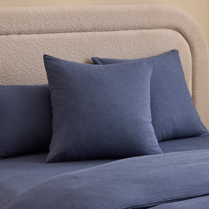 Ultra Soft Jersey Navy Marle Pillowcases