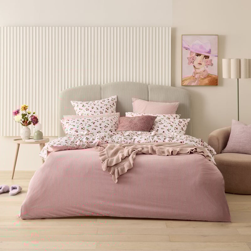 Sweet Dreams Strawberries Red Quilt Cover Set + Separates