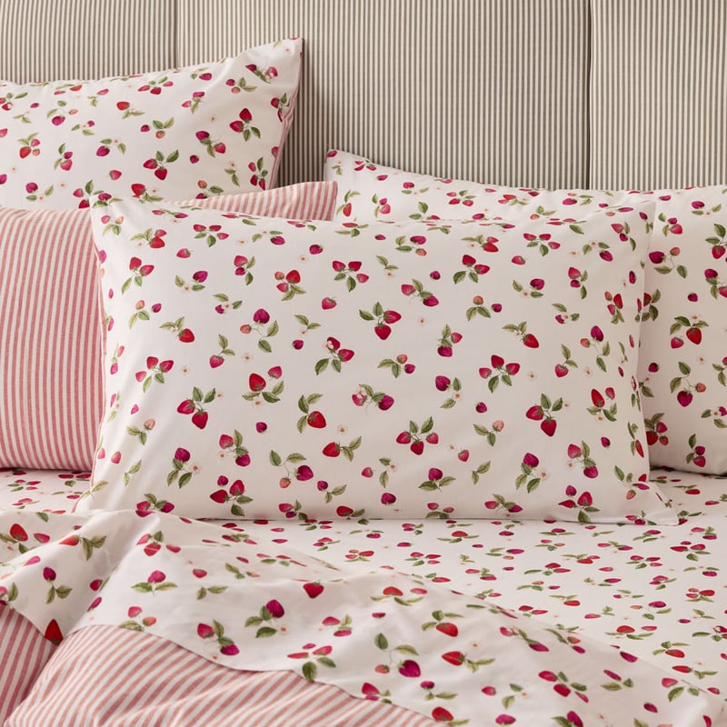 Sweet Dreams Strawberries Red Quilt Cover Set + Separates