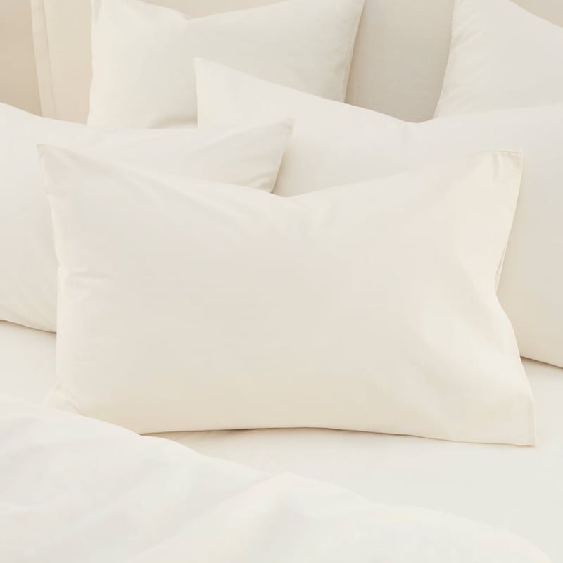 Stonewashed Cotton Coconut Quilt Cover Separates