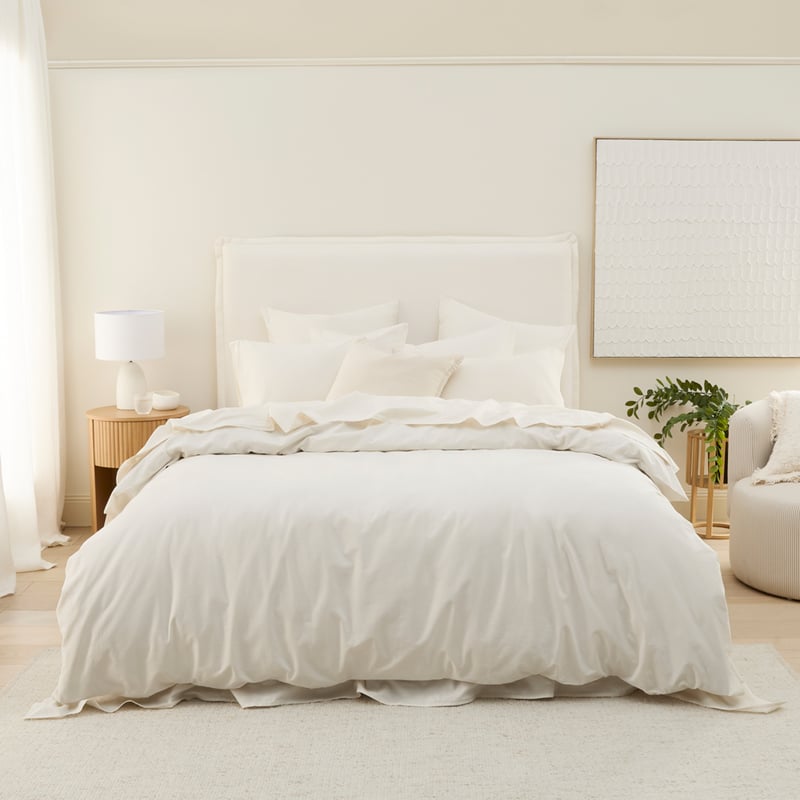 Stonewashed Cotton Coconut Pillowcase