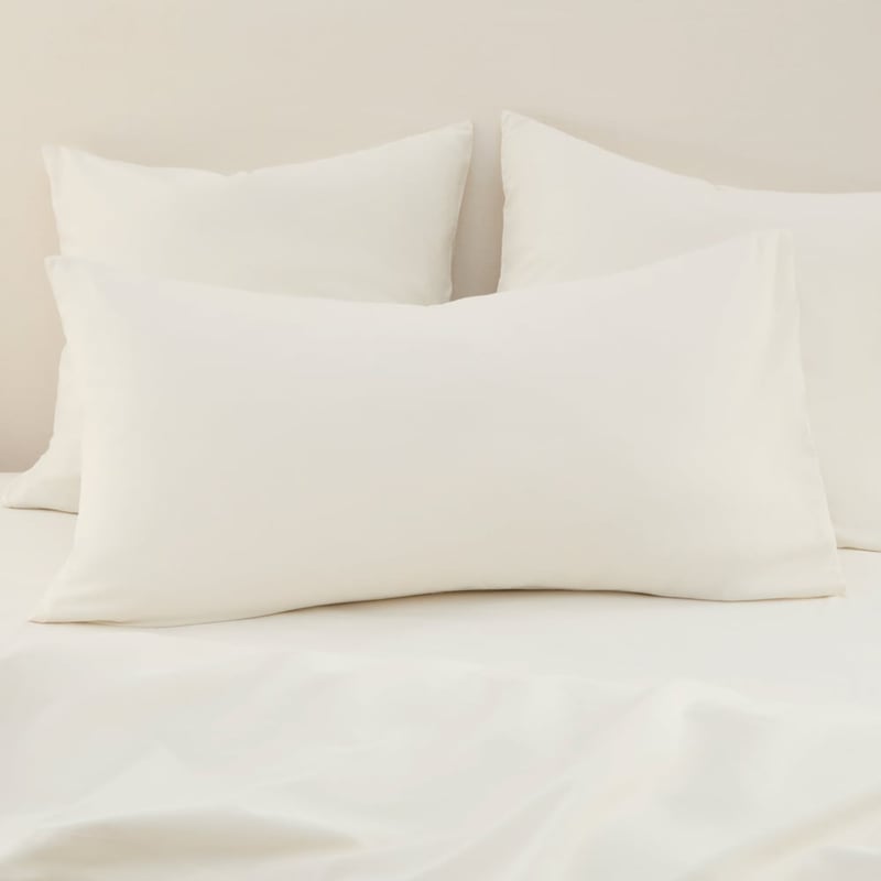 Stonewashed Cotton Coconut Quilt Cover Separates