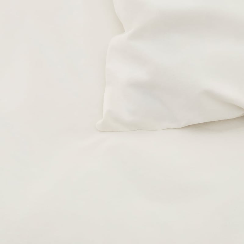 Stonewashed Cotton Coconut Quilt Cover Separates