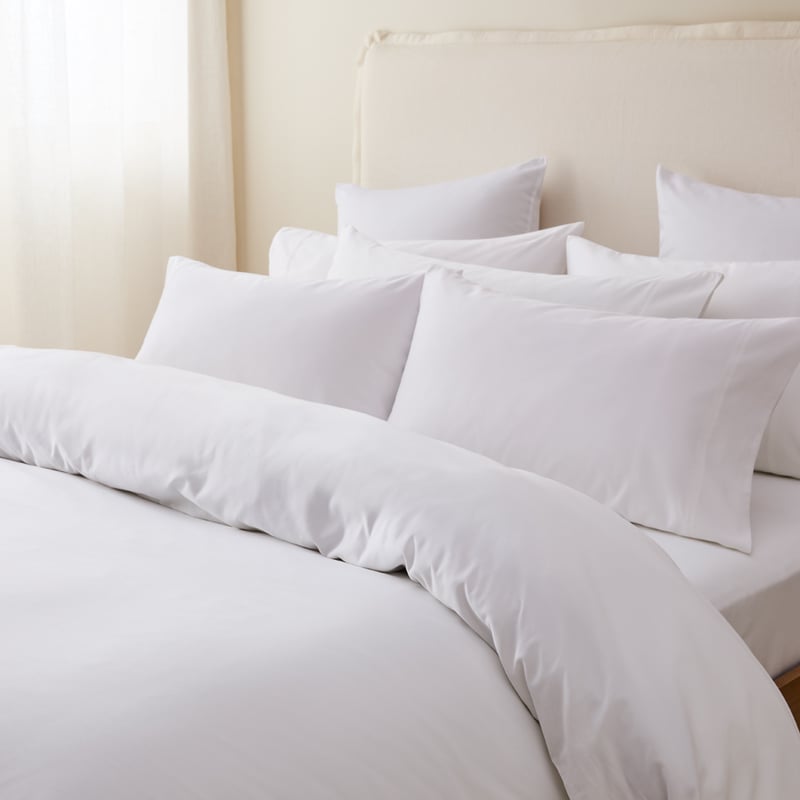 Egyptian Cotton White Quilt Cover Set + Separates