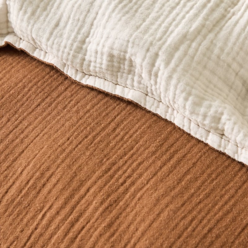 European Collection Reversible Muslin Warm Quilt Cover Separates