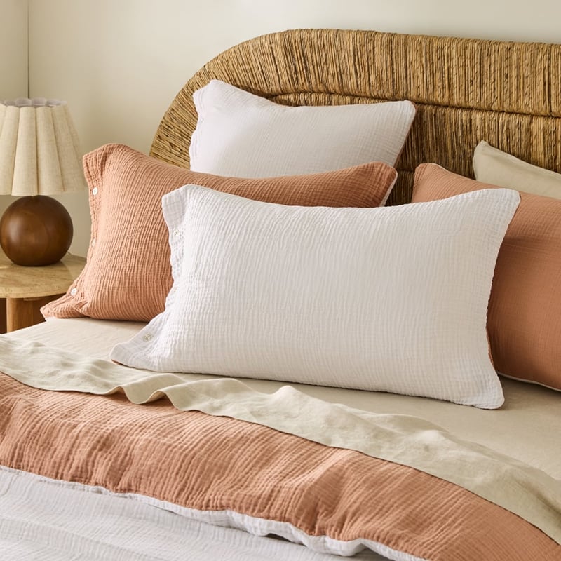 European 4 Sided Reversible Muslin Warm Pillowcases