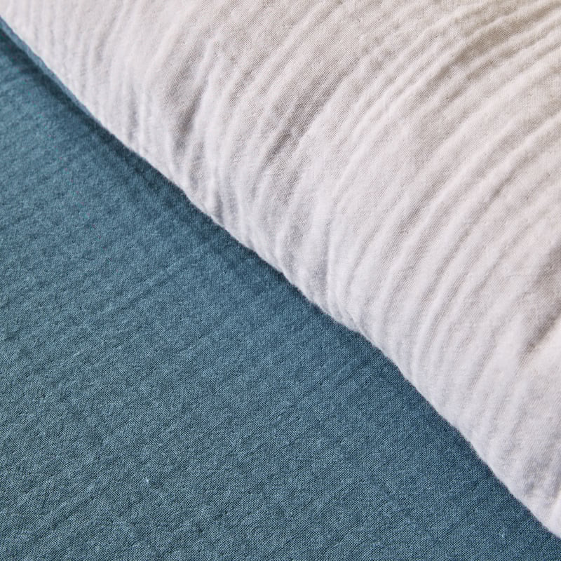 European Collection Reversible Muslin Cool Quilt Cover Separates