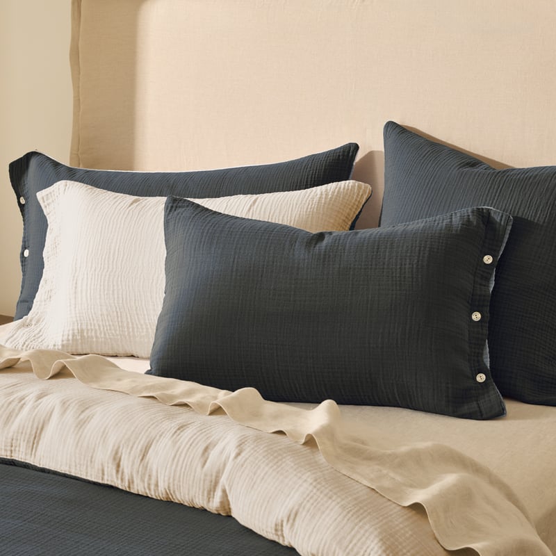 European Collection Reversible Muslin Cool Pillowcases