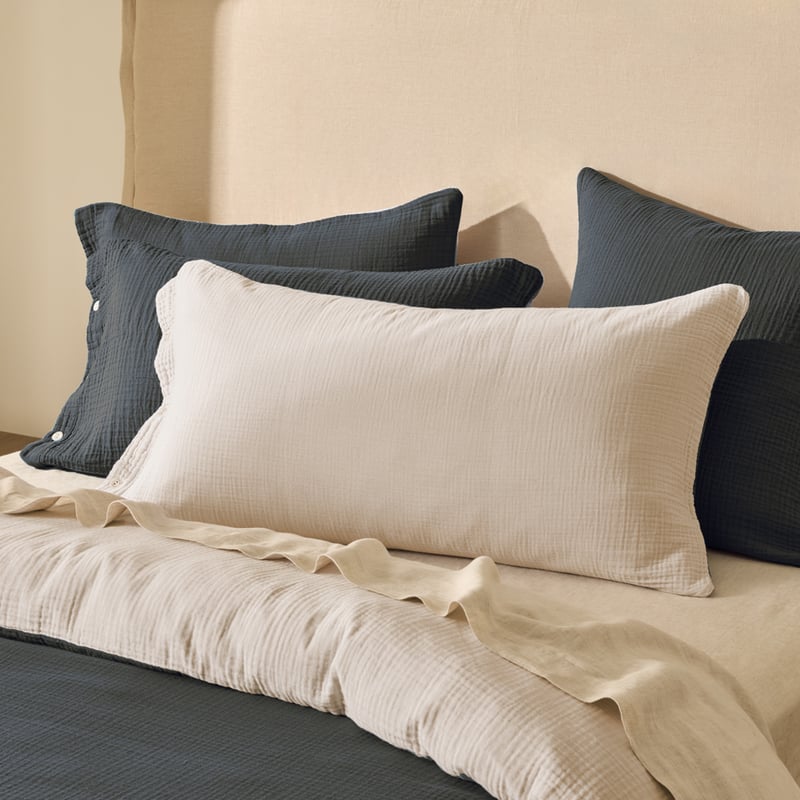 European Collection Reversible Muslin Cool Pillowcases