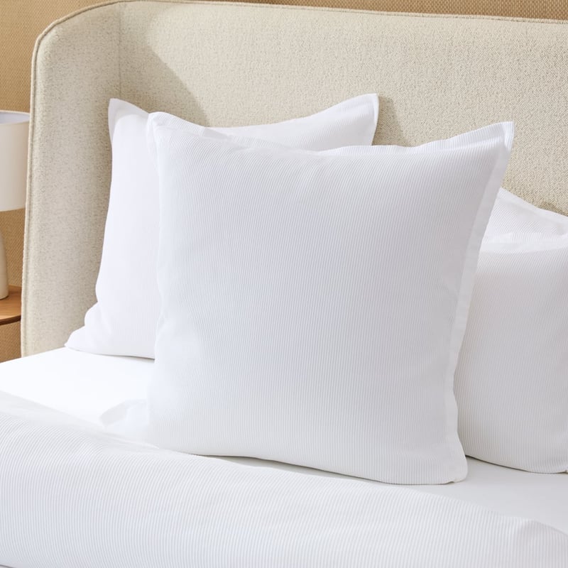 Tuxedo Grosgrain White Quilt Cover Set + Separates