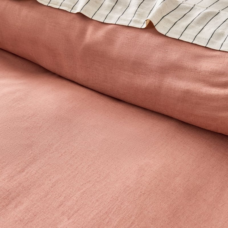 Washed Bamboo Linen Nutmeg Quilt Cover Set + Separates