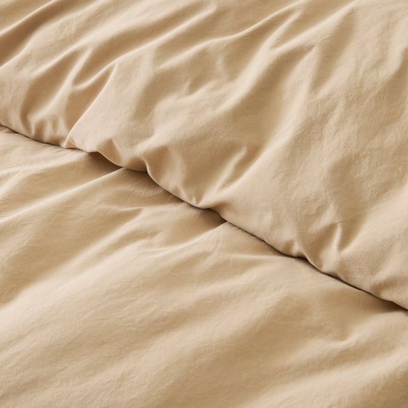 Stonewashed Cotton Sesame Quilt Cover Separates