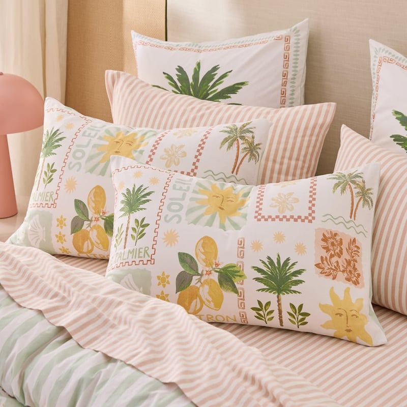 Le Palmier White Quilt Cover Set + Separates