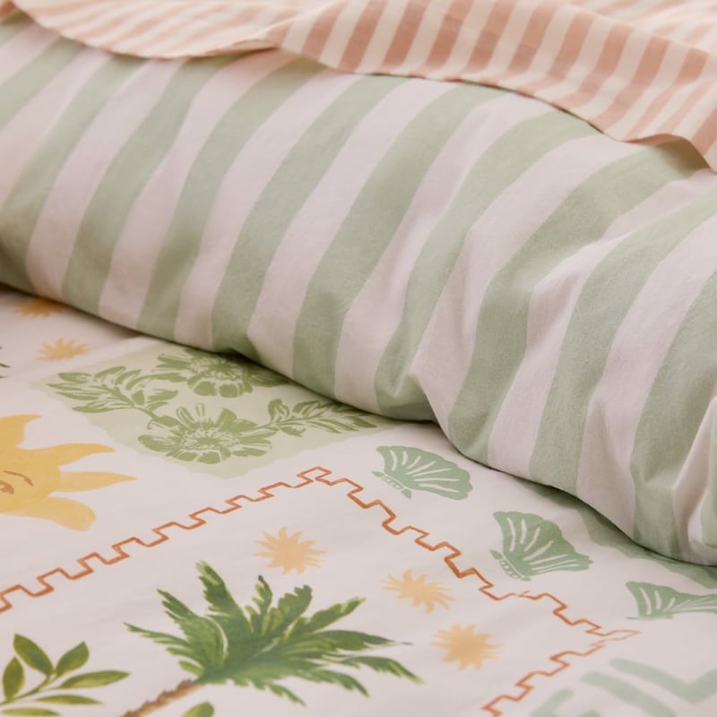 Le Palmier White Quilt Cover Set + Separates
