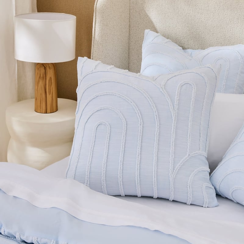 Archie Tufted Sky Blue Quilt Cover Separates