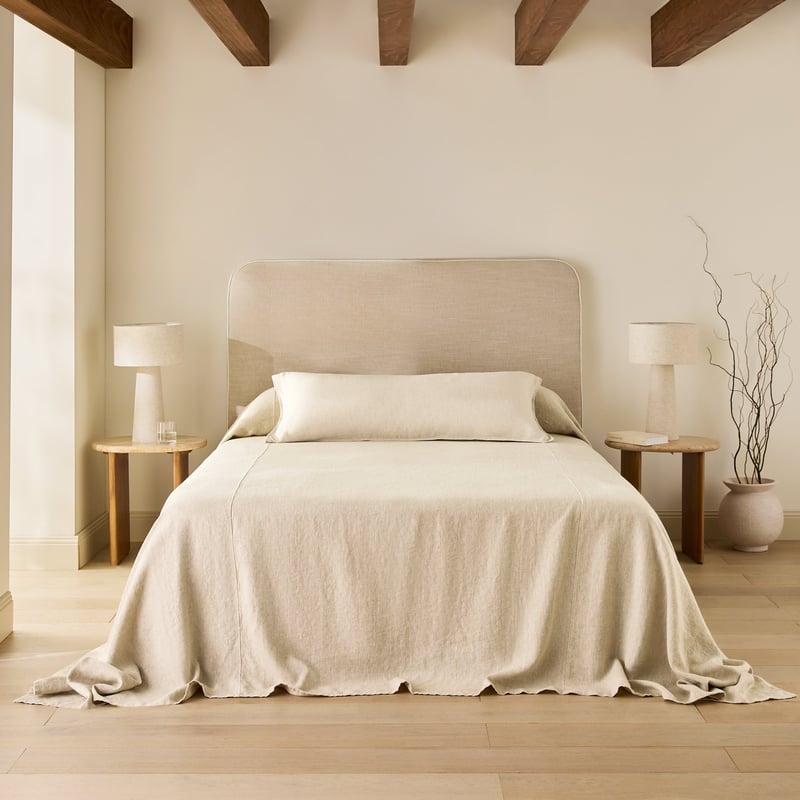 Vintage Washed Linen Bedcover