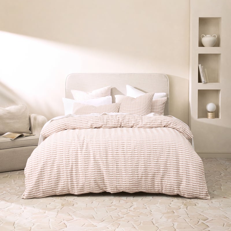 Luca Natural Quilt Cover Set + Separates