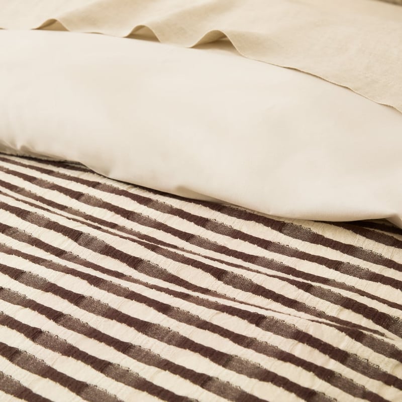 Luca Chocolate Quilt Cover Set + Separates