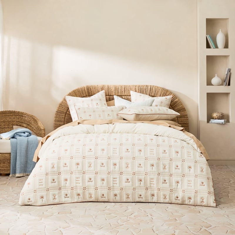 Solana Quilted Bedlinen Natural
