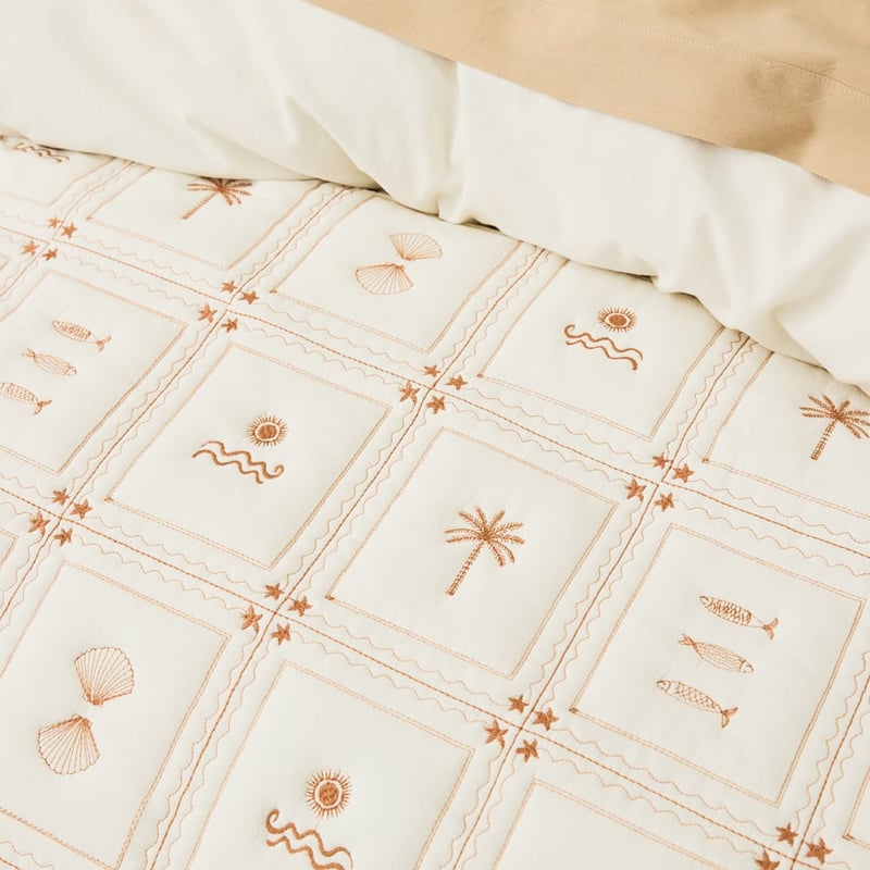 Solana Quilted Bedlinen Natural