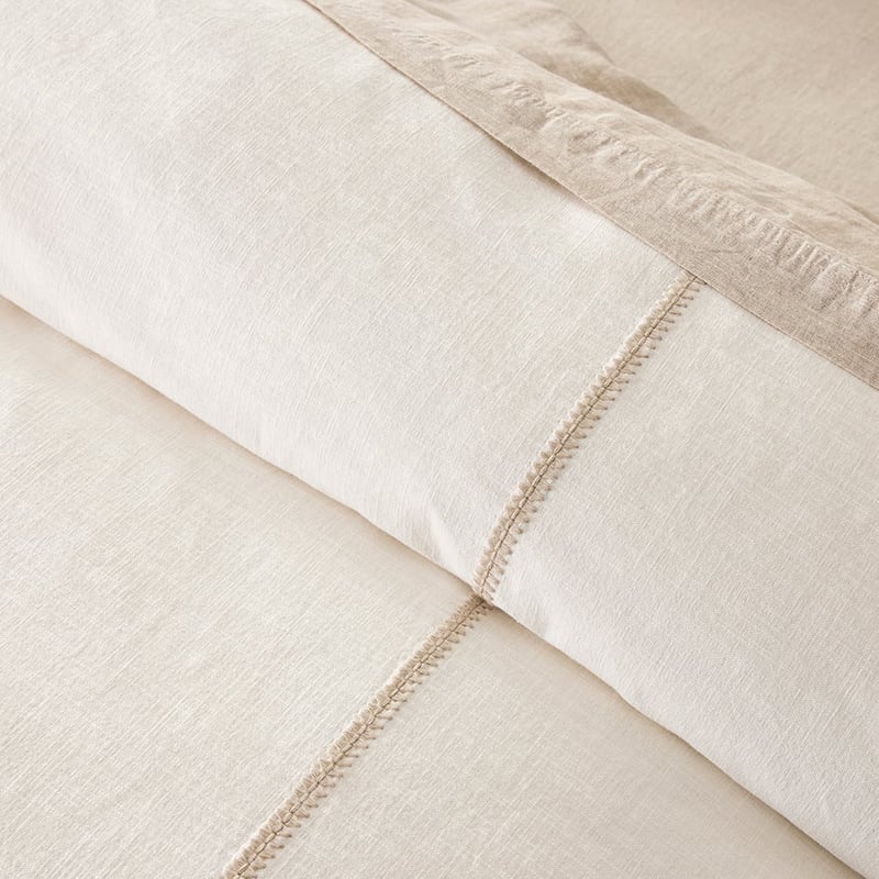 Annika Embroidered White Quilt Cover Set + Separates