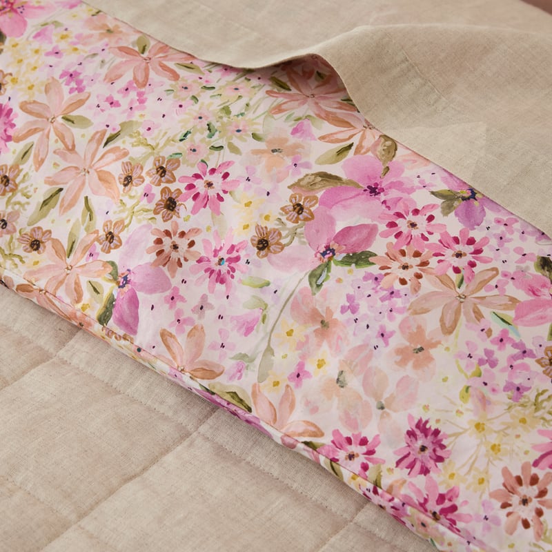  Sienna Floral Mauve Quilt Cover Set + Separates