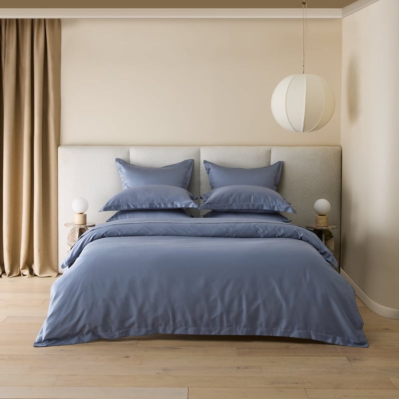 Giselle Egyptian Cotton Tailored Storm Quilt Cover Set + Separates