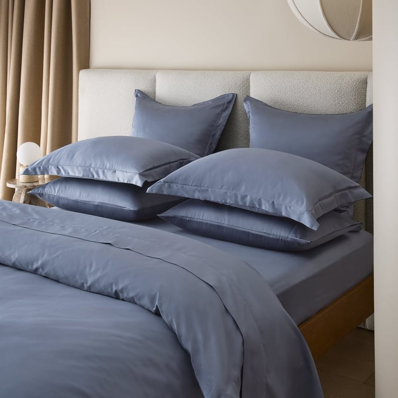 Giselle Egyptian Cotton Tailored Storm Quilt Cover Set + Separates