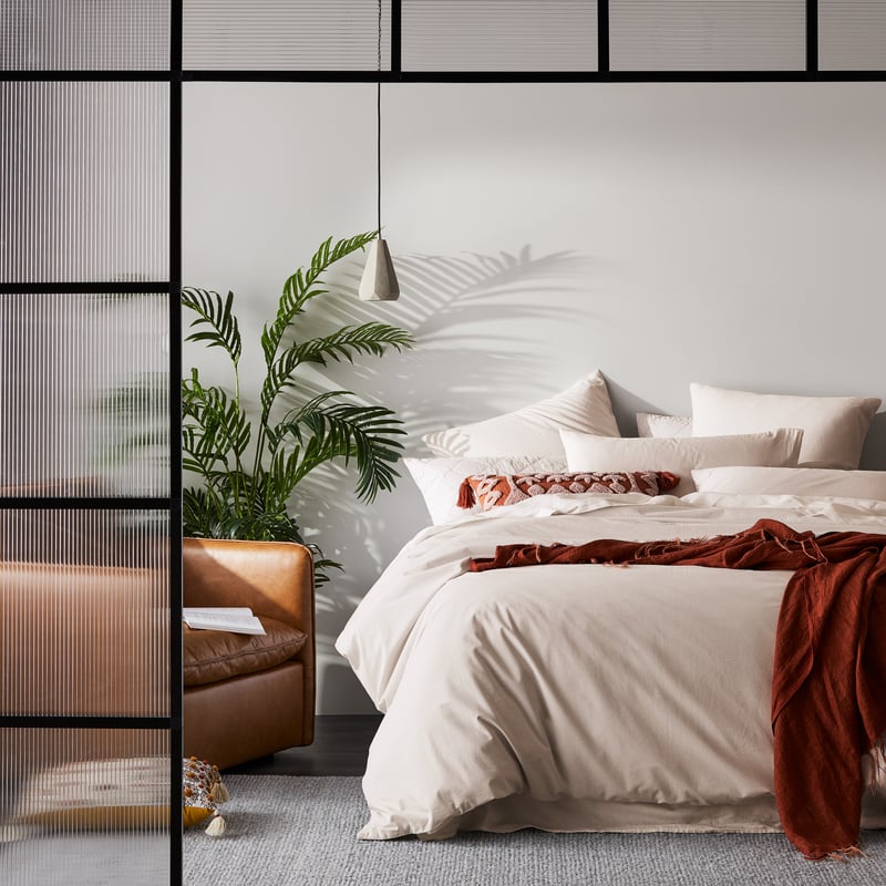 Stonewashed Cotton Silver Pillowcase