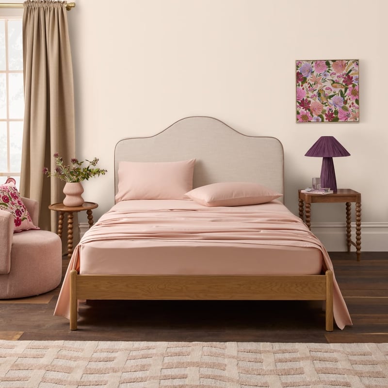 600TC Bamboo Cotton Shell Pink Sheet Set