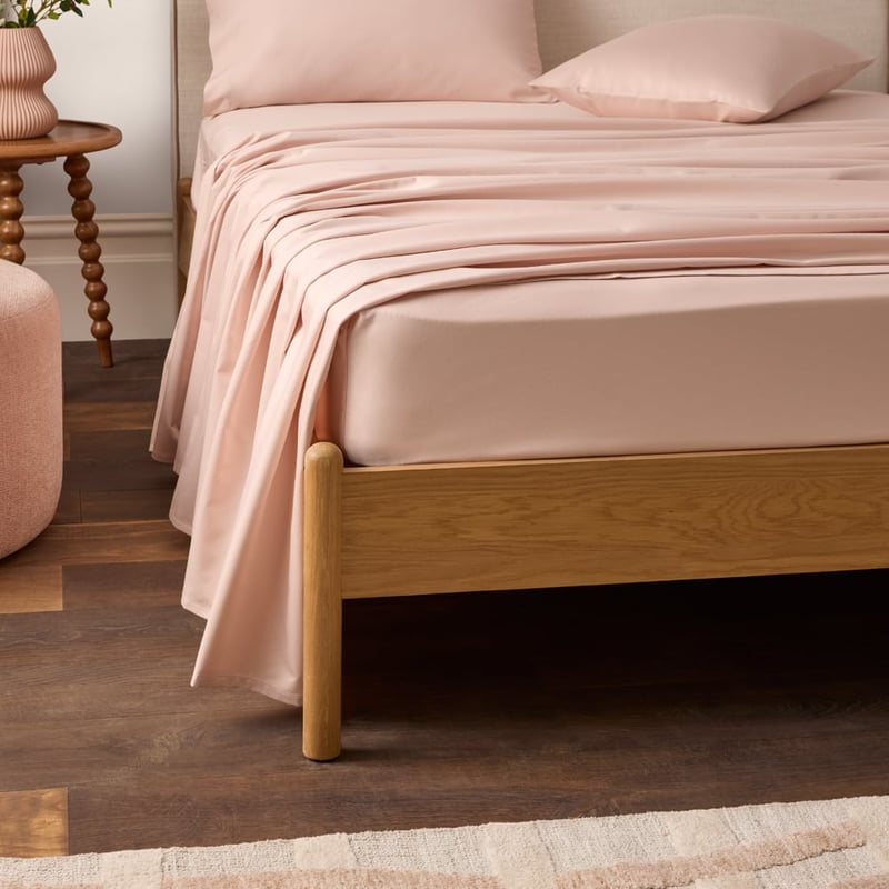 600TC Bamboo Cotton Shell Pink Sheet Set