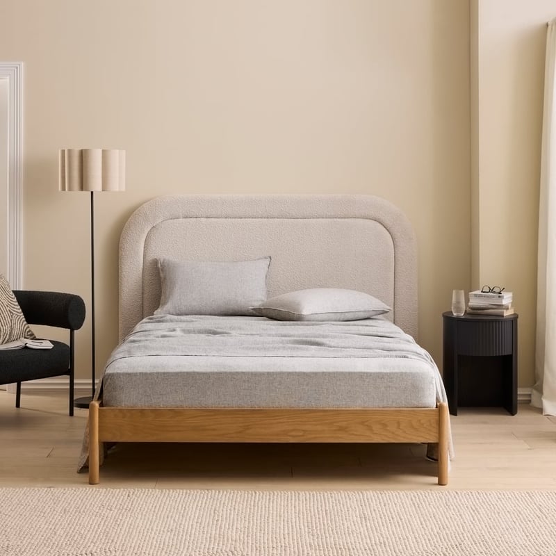 Vintage Washed Linen Salt & Pepper Sheet Separates