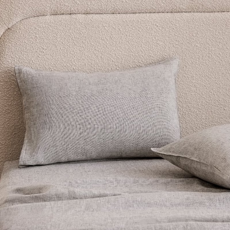 Vintage Washed Linen Salt & Pepper Sheet Separates