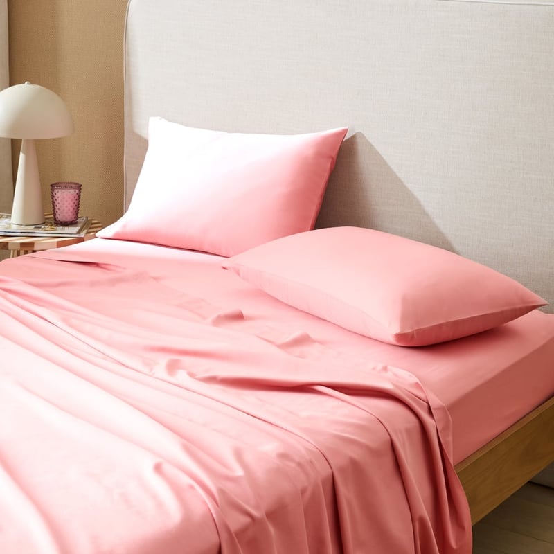 600TC Bamboo Cotton Tea Rose Sheet Set