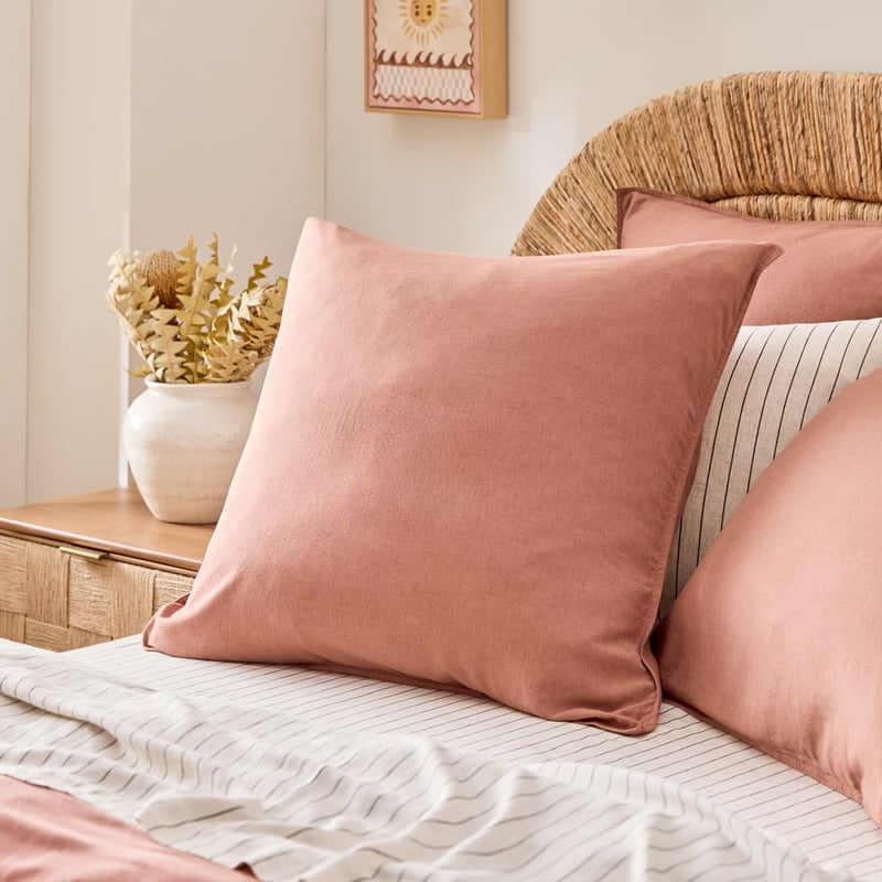 Washed Bamboo Linen Nutmeg Quilt Cover Set + Separates