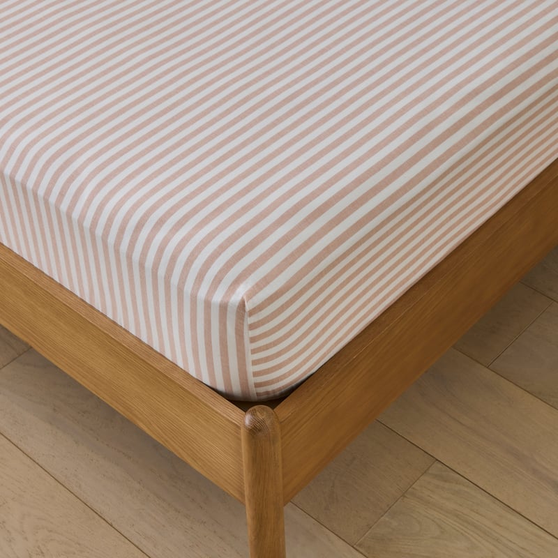 Yarn Dyed Latte Stripe Sheet Set