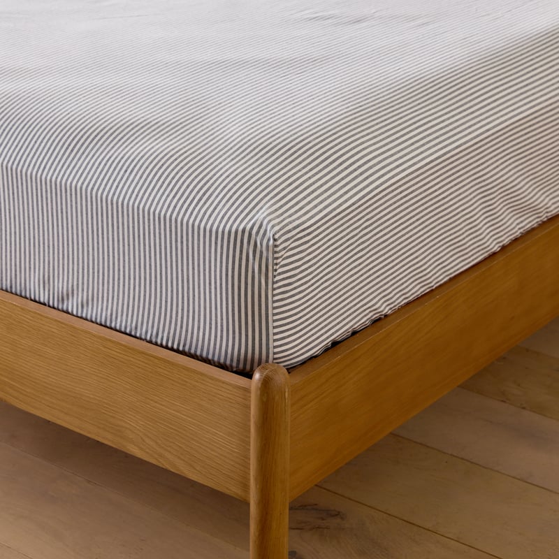 Fresh Navy Stripe Sheet Set