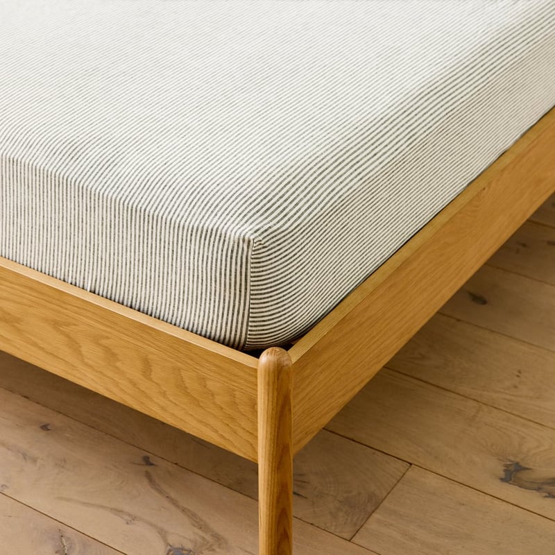 Linen Cotton Thyme Stripe Sheet Set