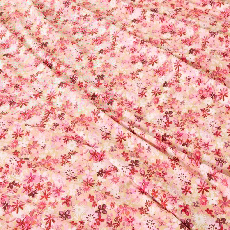 Sunlit Floral Pink Printed Sheet Set