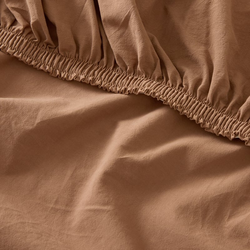 Stonewashed Cotton Fudge Sheet Separates