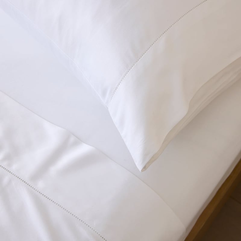 Giselle Egyptian Cotton White Sheet Set + Separates