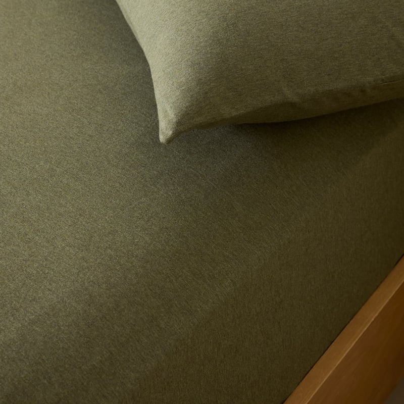 Ultra Soft Jersey Olive Pillowcases