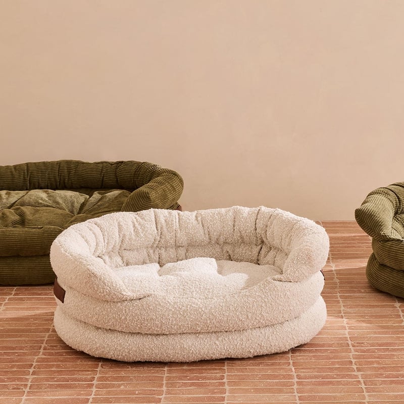 Ziggy Cream Boucle Pet Bed