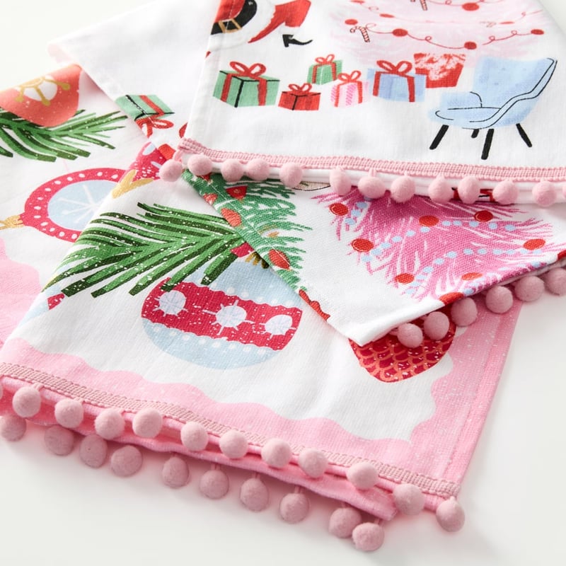 Deck The Halls Tea Towel Pack of 2