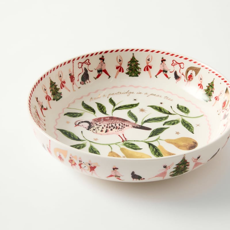 12 Days of Christmas Serving Bowl