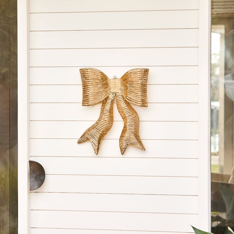 Sparkling Gold Bow with LED Lights