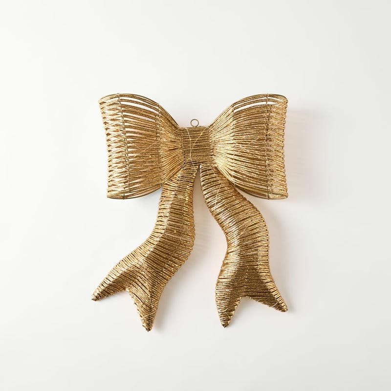 Sparkling Gold Bow with LED Lights